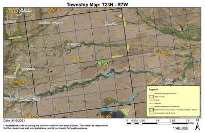 Super See Services T23N R7W North Coulee digital map
