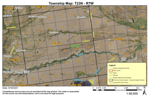 Super See Services T23N R7W North Coulee digital map
