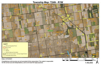 Super See Services T24N R1E East Frontage Road digital map