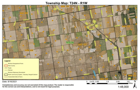 Super See Services T24N R1E East Frontage Road digital map