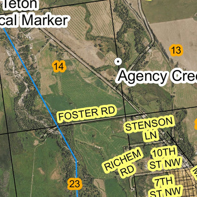 Super See Services T24N R3W Teton Ridge digital map