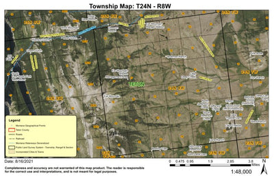 Super See Services T24N R4W Choteau digital map