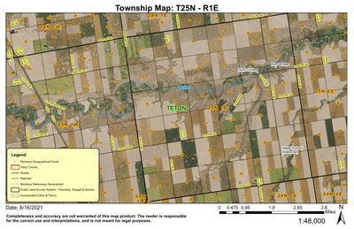 Super See Services T24N R5W Choteau digital map