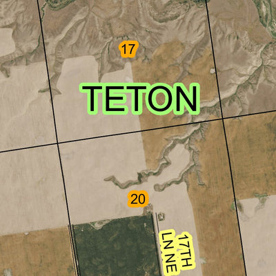 Super See Services T24N R5W Choteau digital map
