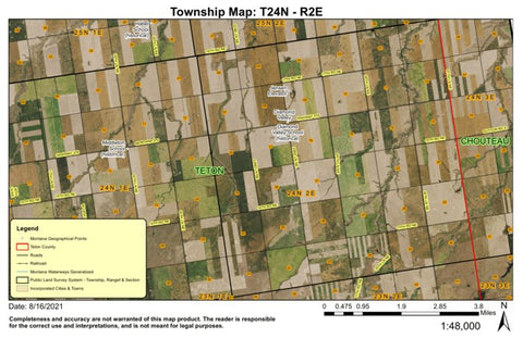 Super See Services T24N R7W Pine Butte digital map