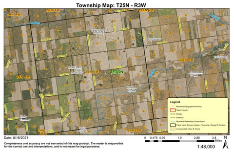 Super See Services T25N R2E Flat Coulee digital map