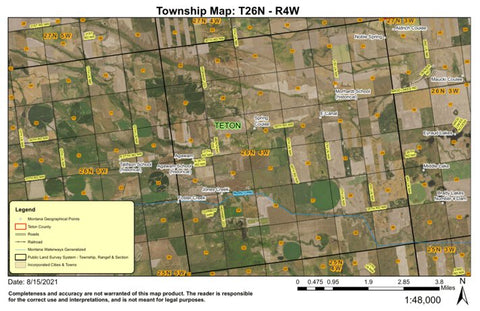 Super See Services T25N R6W Bynum Reservoir digital map