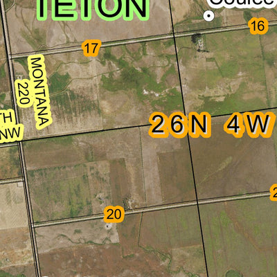 Super See Services T25N R6W Bynum Reservoir digital map