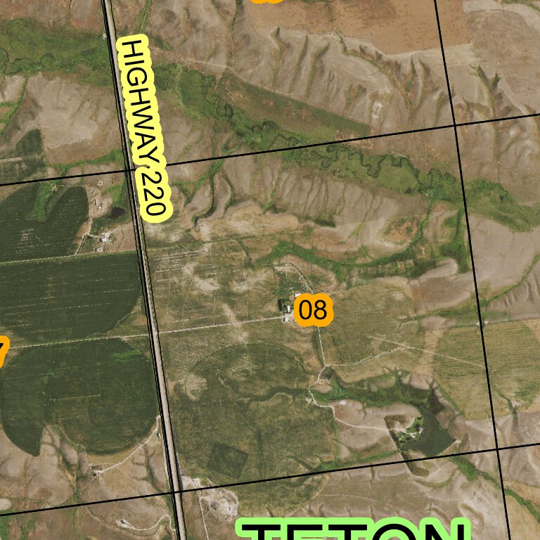 T25N R6W Bynum Reservoir Map by Super See Services Avenza Maps