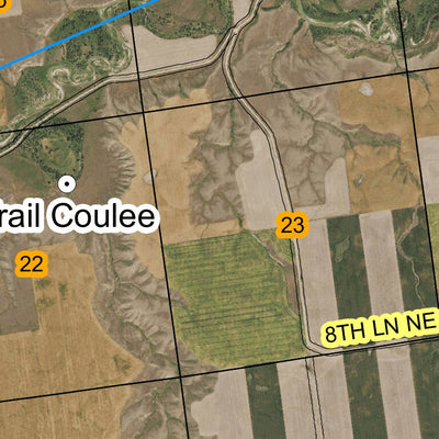 Super See Services T25N R7W Bynum Reservoir digital map