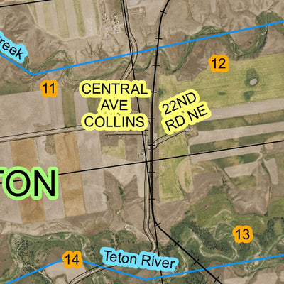 Super See Services T25N R7W Bynum Reservoir digital map