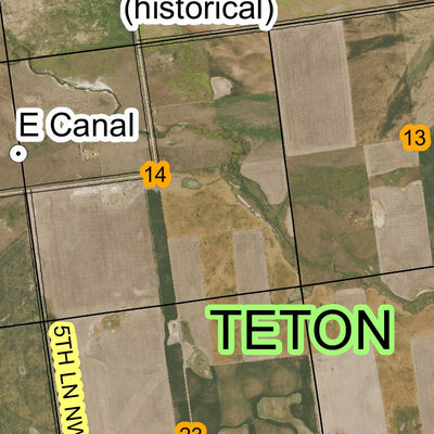 Super See Services T25N R9W Choteau Mountain digital map