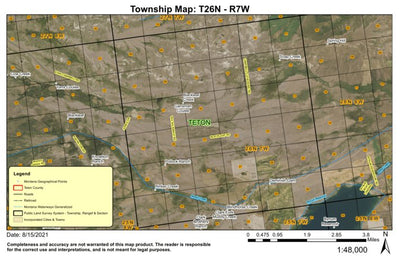 Super See Services T26N R6W Bynum Reservoir digital map