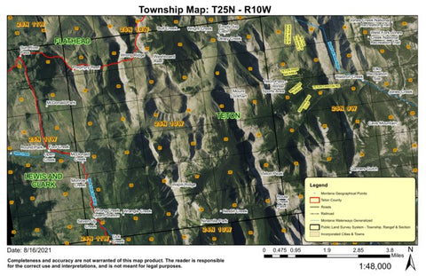 Super See Services T26N R7W Deminish Dam digital map