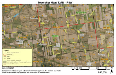 Super See Services T27N R10W Hurricane Mountain digital map