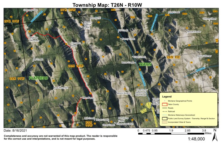 T27N R8W Theodore Roosevelt Memorial Ranch Map by Super See Services ...