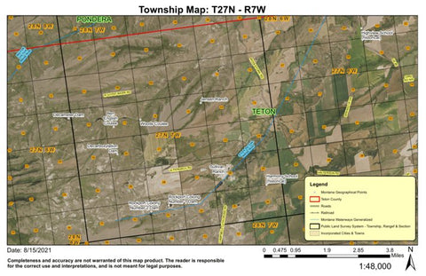 Super See Services T27N R9W Dupuyer Creek digital map