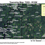 Super See Services Tahkenish Lake T20S R12W Township Map digital map