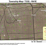 Super See Services The Basin T33S R41E Township Map digital map