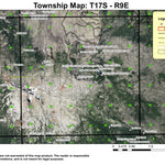 Super See Services Three Creeks Lake T17S R9E Township Map digital map