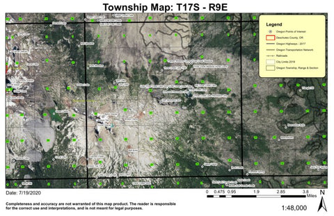 Super See Services Three Creeks Lake T17S R9E Township Map digital map