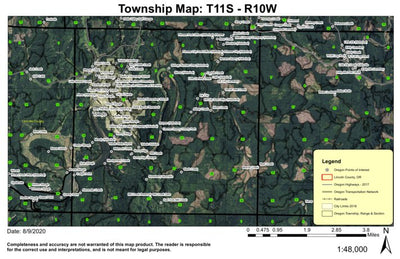 Super See Services Toledo T11S R10W Township Map digital map