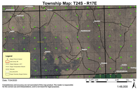 Super See Services Twin Buttes T24S R17E Township Map digital map