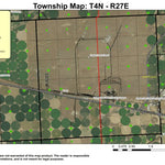 Super See Services Umatilla Chemical Depot T4N R27E Township Map digital map