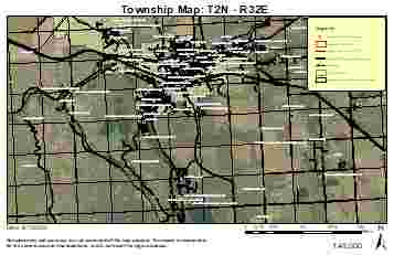 Super See Services Umatilla County, Oregon 2018 Township Maps bundle