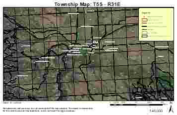 Super See Services Umatilla County, Oregon 2018 Township Maps bundle