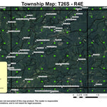 Super See Services Umpqua Hot Springs T26S R4E Township Map digital map