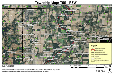 Super See Services Unionvale T5S R3W Township Map digital map