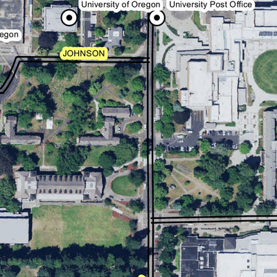 Super See Services University of Oregon Campus, Oregon digital map