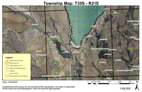 Super See Services Valley Falls T35S R21E Township Map digital map