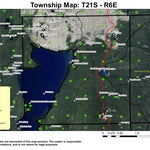 Super See Services Waldo Lake T21S R6E Township Map digital map