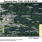 Super See Services Waldport T13S R11W & R12W Township Map digital map