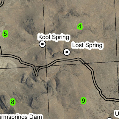 Super See Services Warm Springs Reservoir T23S R37E Township Map digital map
