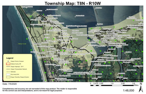 Super See Services Warrenton T8S R10W Township Map digital map