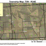 Super See Services Waterman T5N R34E Township Map digital map