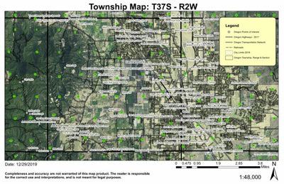 Super See Services West Medford T37S R2W Township Map digital map