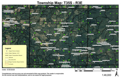 Super See Services Willow Lake T35S R3E Township Map digital map