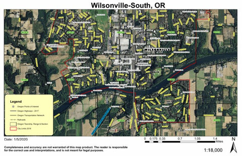 Super See Services Wilsonville - South, Oregon digital map
