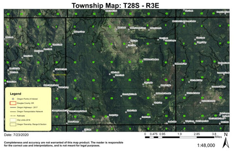 Super See Services Wolf Lake T28S R3E Township Map digital map