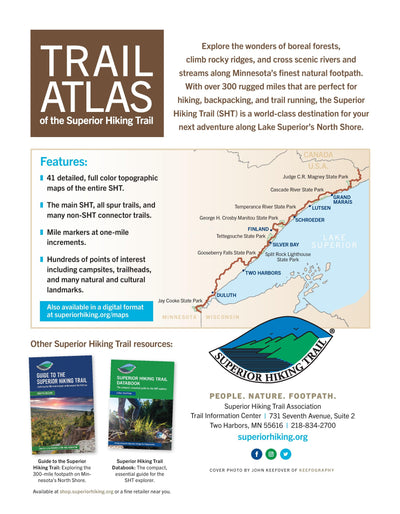 Superior Hiking Trail Association Free Trail Atlas of the Superior Hiking Trail bundle