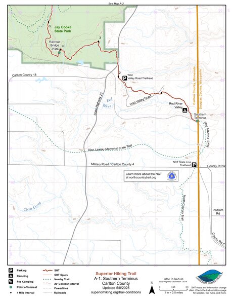 SHT Map A-1: Southern Terminus Preview 1