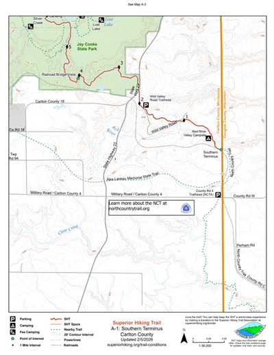 SHT Map A-1: Southern Terminus Preview 1