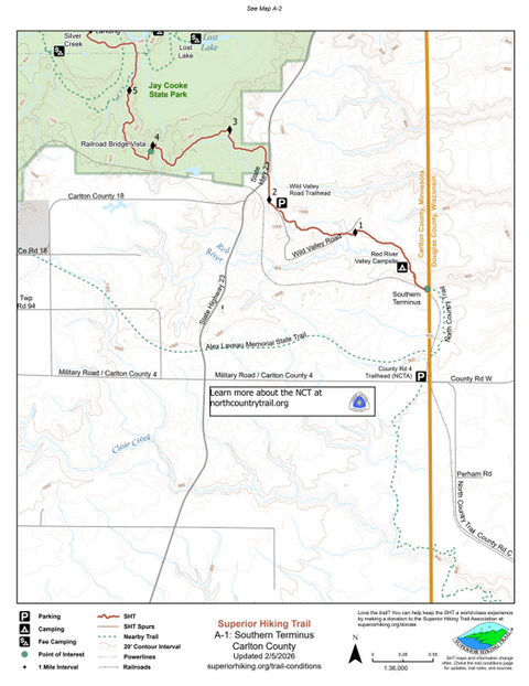 SHT Map A-1: Southern Terminus Preview 1