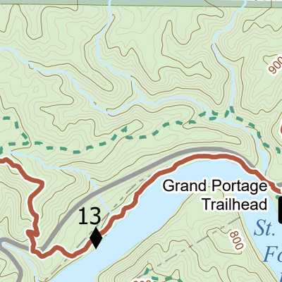 SHT Map A-2: Jay Cooke State Park Preview 3