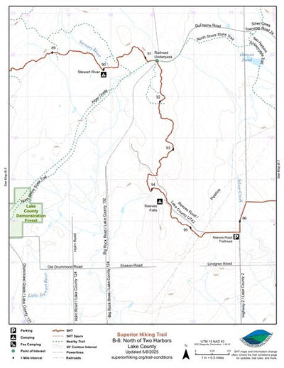 SHT Map B-6: North of Two Harbors Preview 1