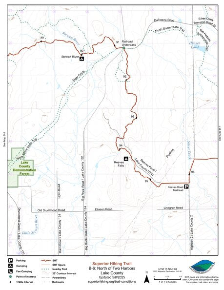 SHT Map B-6: North of Two Harbors Preview 1
